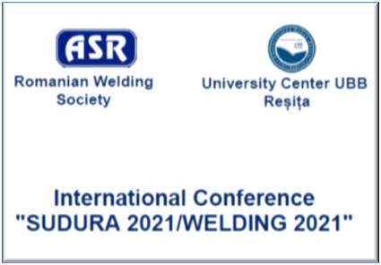 ASR – Int. Conference Welding 2021 RESITA – Call for Papers