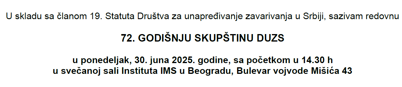 72. godišnja Skupština DUZS – 30.06.2025.